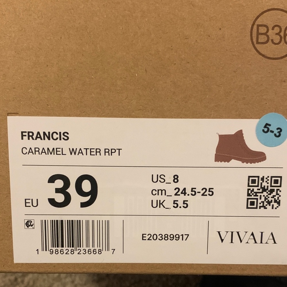 VIVAIA Round Toe Lug Sole Ankle Foot (Francis) in Caramel - Picture 5 of 5